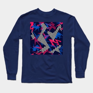 Geometrical shapes abstract pattern Long Sleeve T-Shirt